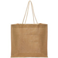 16" W x 14" H Jute Bag with Rope Handle