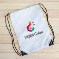 Black Trim Drawstring Bag