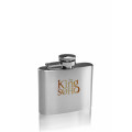 2 oz Heron Brushed Finish Stainless Steel Hip Flask
