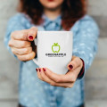16 oz. Large Mocha Glossy Ceramic Custom Mugs