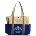 Dual Color Shoulder Tote Bags