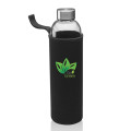 34 oz. Aarthus Glass Water Bottle with Carrying Pouch