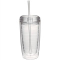 16 oz. Double Wall Acrylic Tumblers With Straw