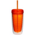 16 oz. Double Wall Acrylic Tumblers With Straw