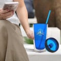 16 oz. Double Wall Acrylic Tumblers With Straw