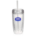 16 oz. Double Wall Acrylic Tumblers With Straw
