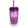 16 oz. Double Wall Acrylic Tumblers With Straw