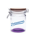 22 oz. Candy Jars with Hinged Wood Lids