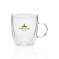 14 oz Crystalite Double Wall Glass Coffee Mugs