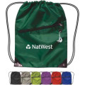 Drawstring Backpack With Zipper