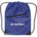 Drawstring Backpack With Zipper