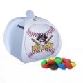 Baseball Paper Bank with Mini Bag of M&Ms®