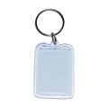 Rectangle Clear Acrylic Keyring