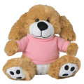 6" Plush Big Paw Dog With Shirt