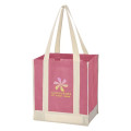 Non-Woven Two-Tone Shopper Tote Bag