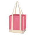 Non-Woven Two-Tone Shopper Tote Bag