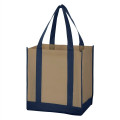 Non-Woven Two-Tone Shopper Tote Bag