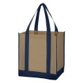 Non-Woven Two-Tone Shopper Tote Bag