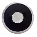 Round Brushed Zinc Coaster