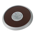 Round Brushed Zinc Coaster