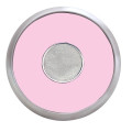 Round Brushed Zinc Coaster