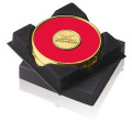 Two Coasters in Deluxe Black Flocked Gift Box