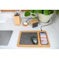 Auden Bamboo Wireless Charging Mouse Pad