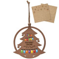 Wood Holiday Christmas Tree Ornament