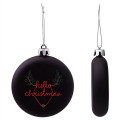 Shatter Resistant Flat Round Holiday Christmas Tree Ornament