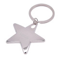 Star Shaped Metal Keychain