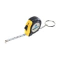 Rubber Tape Measure Key Tag With Laminated Label