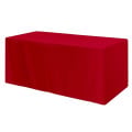 Fitted Poly/Cotton 3-sided Table Cover - fits 6' standard...
