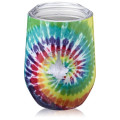 11 oz. Tie Dye Vacuum Stemless Wine Glass