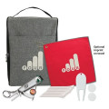 Heathered Shoe Bag Golf Kit