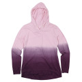 ACE Ladies Ombre Long Sleeve Hooded T-shirt