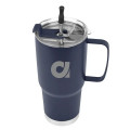 30 Oz. Lisbon Stainless Steel Tumbler With Straw