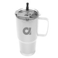 30 Oz. Lisbon Stainless Steel Tumbler With Straw