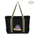 Large Cotton Canvas Admiral Tote Bag