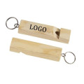 Wooden Train Whistle Keychain