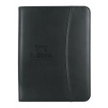 Leather Look 8  1/2" x 11" Zippered Portfolio With Calcul...
