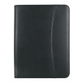 Leather Look 8  1/2" x 11" Zippered Portfolio With Calcul...