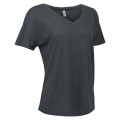 Ladies' Triblend Fleck Short-Sleeve V-Neck T-Shirt