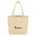 Small 24 Oz. Recycled Cotton Canvas Yacht Tote Bag