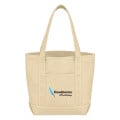 Small 24 Oz. Recycled Cotton Canvas Yacht Tote Bag