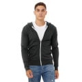Unisex Triblend Full-Zip Lightweight Hoodie
