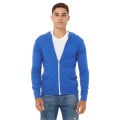 Unisex Triblend Full-Zip Lightweight Hoodie