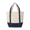 Seaside Zippered Cotton Tote