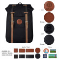 Flap Drawstring Backpack