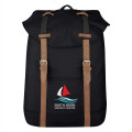 Flap Drawstring Backpack