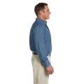 Men's Tall 6.5 oz. Long-Sleeve Denim Shirt